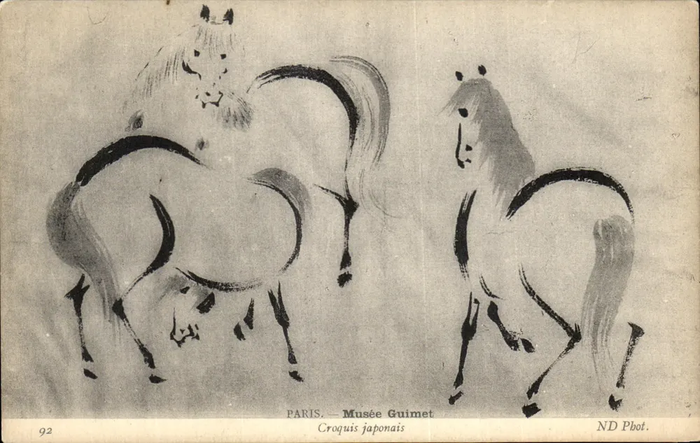 Paris — Museum Guimet — Japanische Skizzen — ND Phot. - Vorderseite