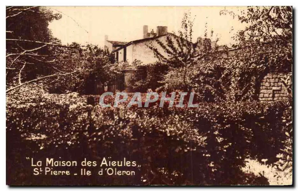 A Casa das Avós — Saint-Pierre-d'Oléron — Edições Artísticas Raymond Bergevin - Frente