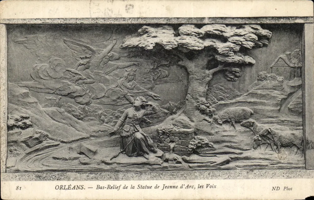 Orléans — Relief der Statue der Jeanne d'Arc, die Stimmen — ND Phot, Nr. 81 - Vorderseite