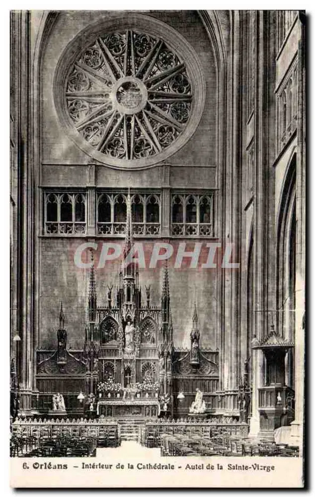 Orléans — Innenansicht der Kathedrale — Altar der Jungfrau Maria - Vorderseite