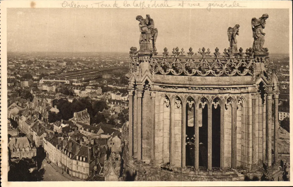 Orléans: Torre da Catedral e vista geral — Les Éditions d'Art Yvon, Paris - Frente