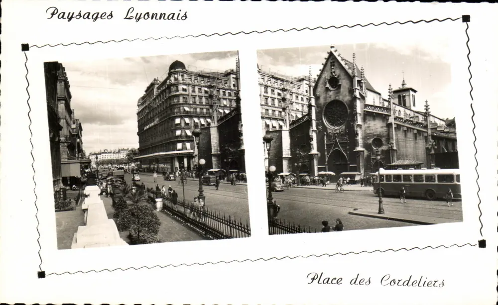 Place des Cordeliers — Lyon — Kirche Saint-Bonaventure — Verlag Chemin Neuf - Vorderseite