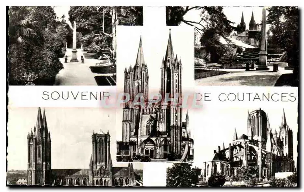 Coutances — Lembrança de Coutances — Edit. Normandes Le Gaubert - Frente