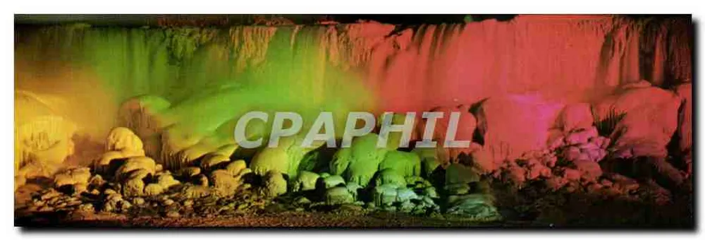 American Falls — Beleuchtet im Winter — von Niagara Falls, Kanada — Jordan's Color Land, n°34966 - Vorderseite