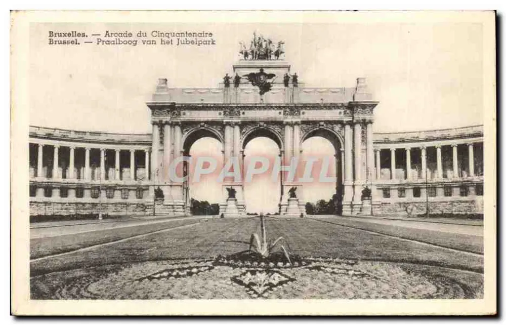Brüssel — Arcade du Cinquantenaire — belgischer Verlag - Vorderseite