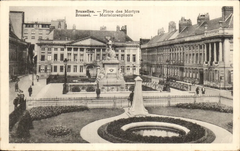 Brüssel — Place des Martyrs — Martelarenplaats — Universal Film - Vorderseite