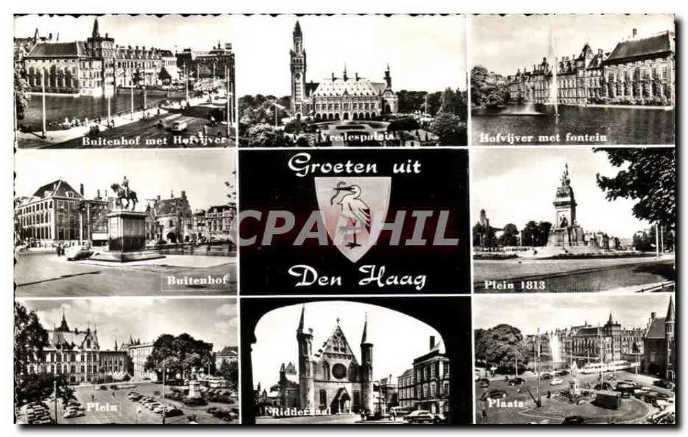 Diversas vistas de Haia — Groeten uit Den Haag — editor ECHTS FOTO - Frente