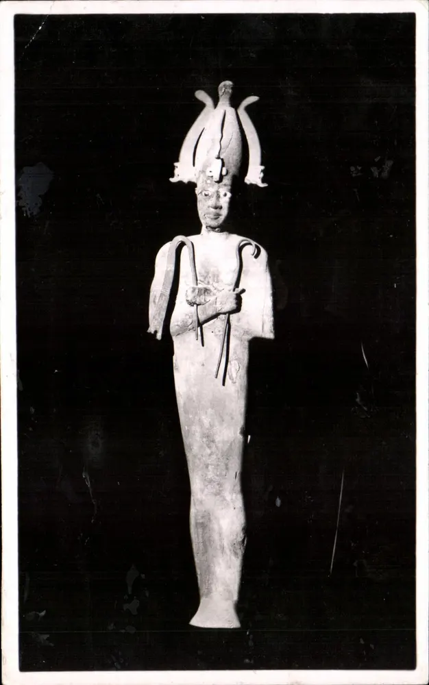 Gott Osiris — Stuck und bemaltes Holz — Ptolemäische Zeit — Éditions des Éditions Vinot - Vorderseite