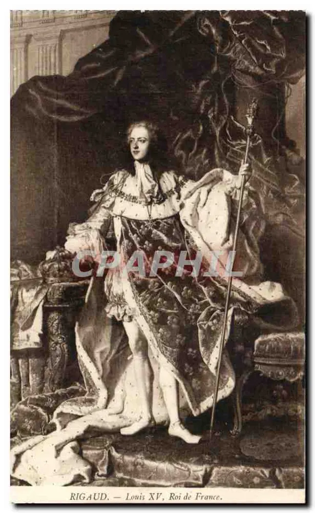 Louis XV, König von Frankreich — RIGAUD — Verlag nicht sichtbar - Vorderseite