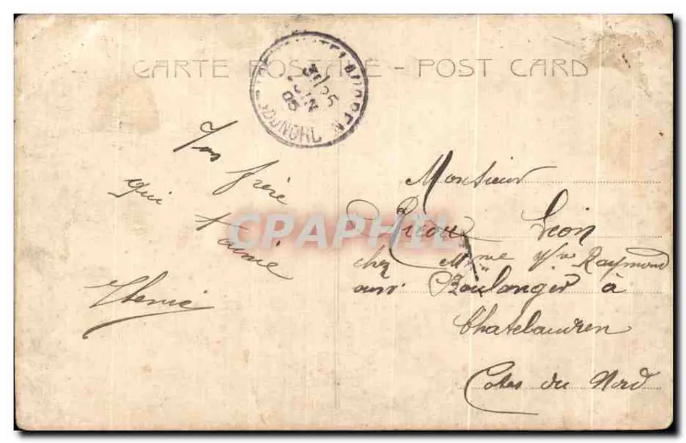 Frau Roesler — BadeSzene im Garten — Verlag 'IMPRIMERIE CHENET' n° 253 - Rückseite