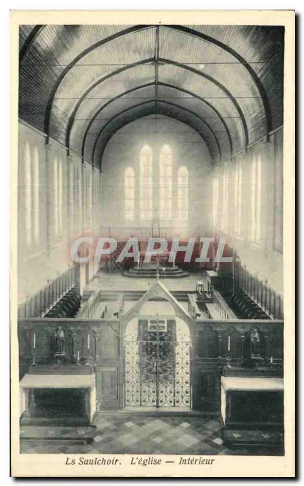 Les Saulchoir. De kerk — Binnenkant - Voorkant