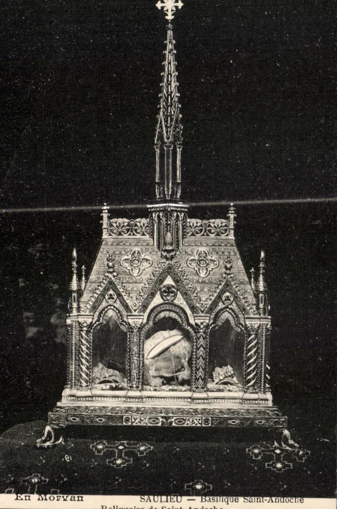 Saulieu — Basilika Saint-Andoche — Reliquiar von Saint-Andoche - Vorderseite