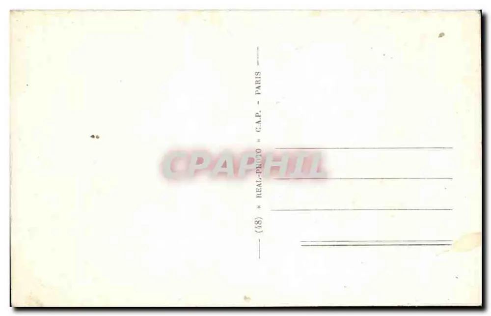 Angoulême — Das Rathaus und die Gärten — C.P.A.P. Paris - Rückseite