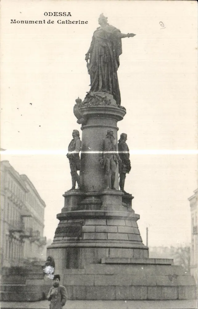 Odessa — Monument de Catherine — Éditeur : Messageries Maritimes - Vorderseite