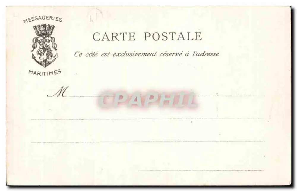 Odessa — Monument de Catherine — Éditeur : Messageries Maritimes - Rückseite
