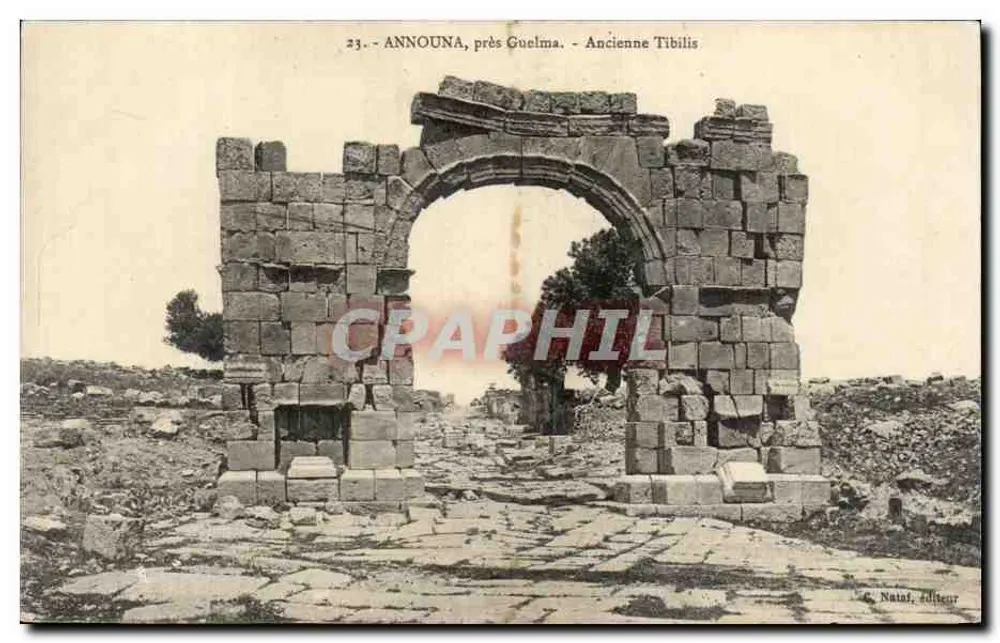 Announa, nahe Guelma - Alte Tibilis — G. Nataf, Verleger - Vorderseite