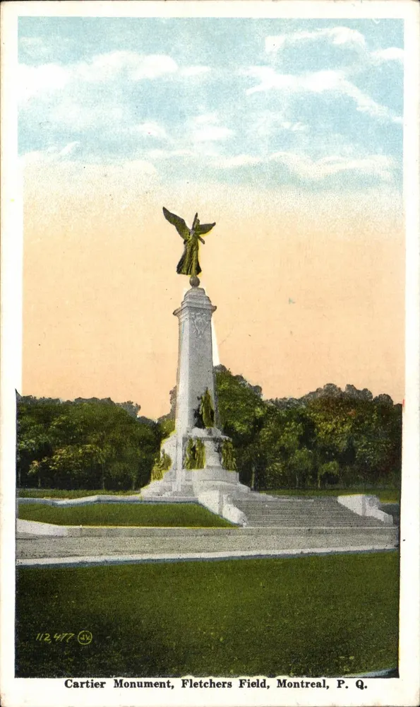 Cartier-Monument — Fletcher's Field, Montreal, P.Q. — V. & Sons Publishing Co. - Vorderseite
