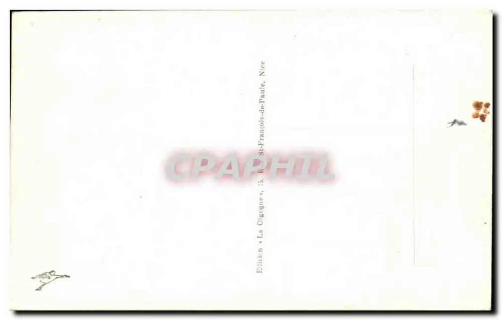 Beuil (1954) und Mont Mounier (2819 m) — Ansicht vom Cians — Edition La Cigogne, Nice - Rückseite