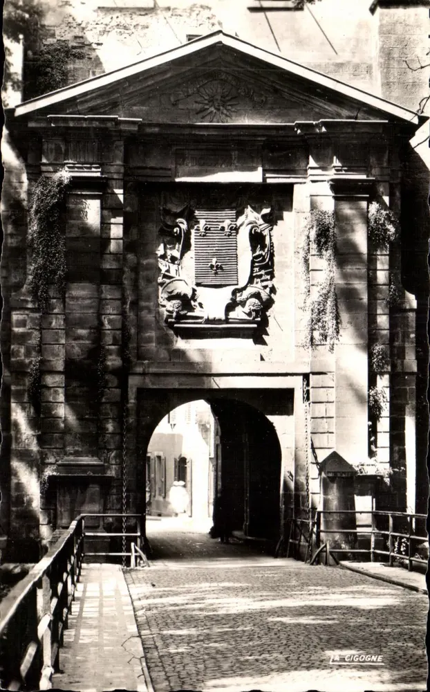 Tor von Brisach — errichtet von Vauban — Ed. La Cigogne, Straßburg - Vorderseite