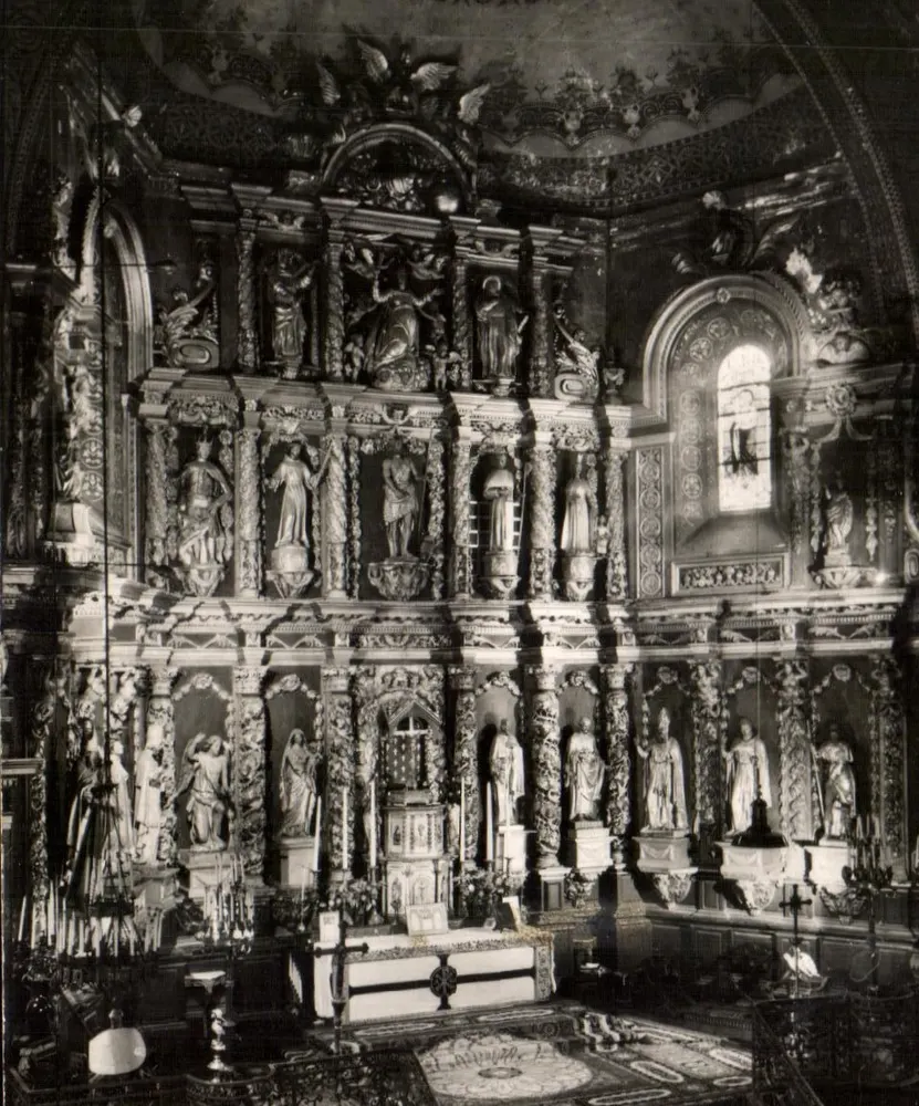 Der Altar der Kirche und das Retablo — Saint-Jean-de-Luz (B. Pyr) — L. Chatagneau, Bordeaux - Vorderseite