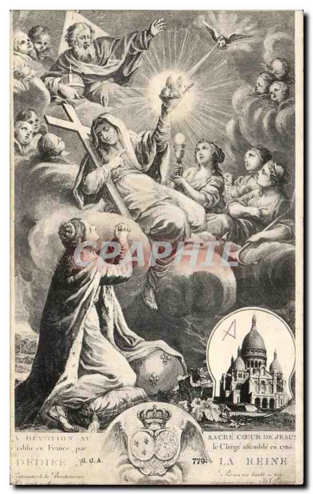 Heiliges Herz Jesu — Der Klerus versammelt im Jahr 1903 — Verlag DEDIER, Nr. 779 - Vorderseite