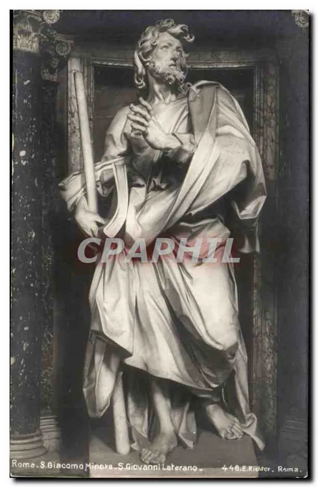 Statue des Heiligen Johannes des Täufers — Kirche S. Giovanni Laterano, Rom — E. Richter, n° 446 - Vorderseite