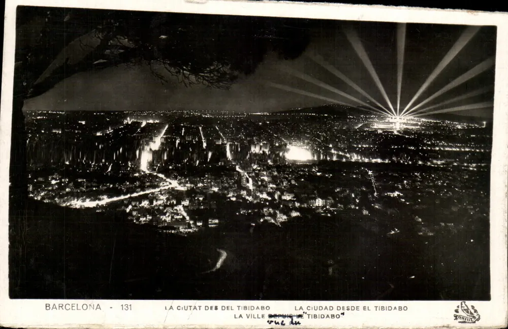 Barcelona - Die Stadt vom Tibidabo aus gesehen — Verlag 'La Cité' n°131 - Vorderseite