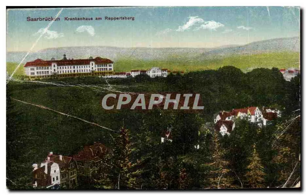 Saarbrücken - Krankenhaus am Reppertsberg — Verlag Rithaum, Nr. 3 - Vorderseite