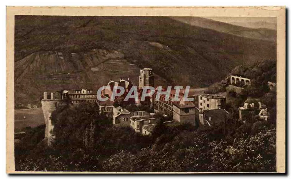 Heidelberg — Ansicht des Schlosses von der Molkenkur — Verlag Heidelberg, Nr. 10 ha - Vorderseite