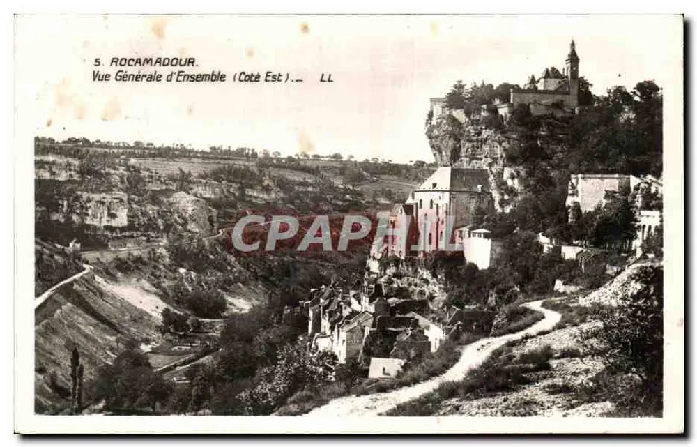 Rocamadour — Vista Geral do Conjunto (Lado Leste) — LL - Frente