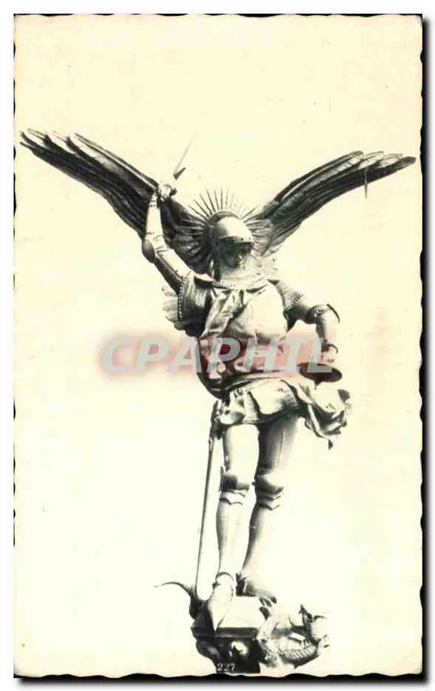Statue des Michaels — von Fremiet — veröffentlicht von Arts Photomechaniques - Vorderseite