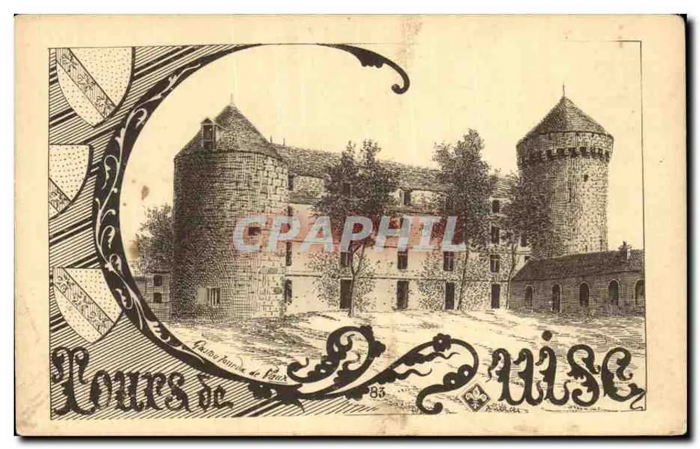 Castelo forte de Pauzis — vista histórica — editor A. Rochet, n°83 - Frente