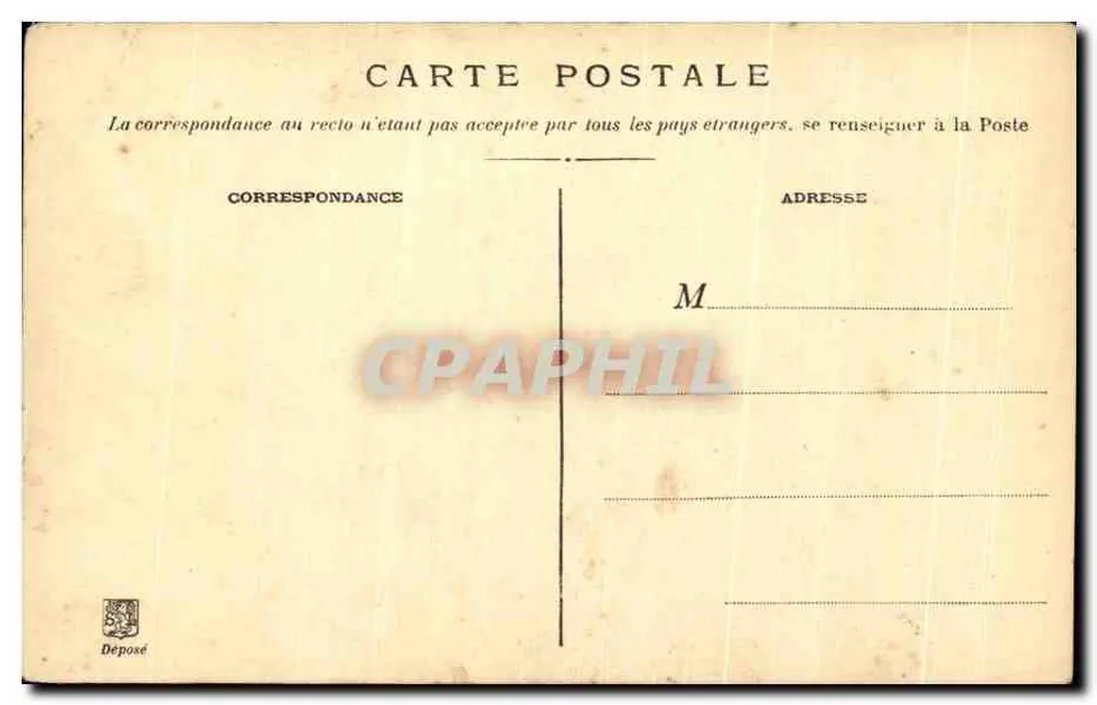 Castelo forte de Pauzis — vista histórica — editor A. Rochet, n°83 - Verso