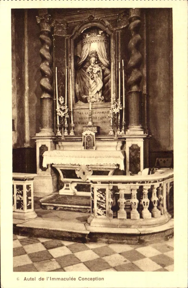 Altar da Imaculada Conceição — editor A. Tomasi, Ajaccio (Córsega) - Frente