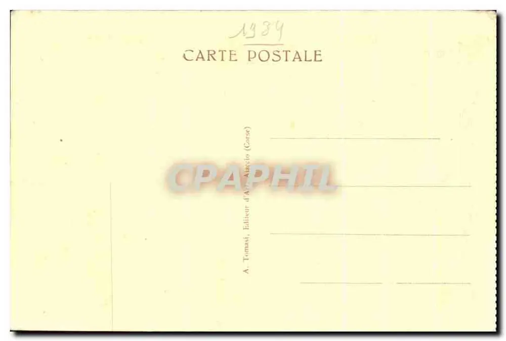 Altar de Santo Antônio de Padova — editor A. Tomasi, Córse - Verso