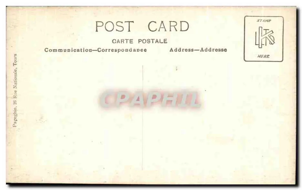 Castelo de Tours — vista aérea — Papagino, 26 Rue Nationale, Tours - Verso