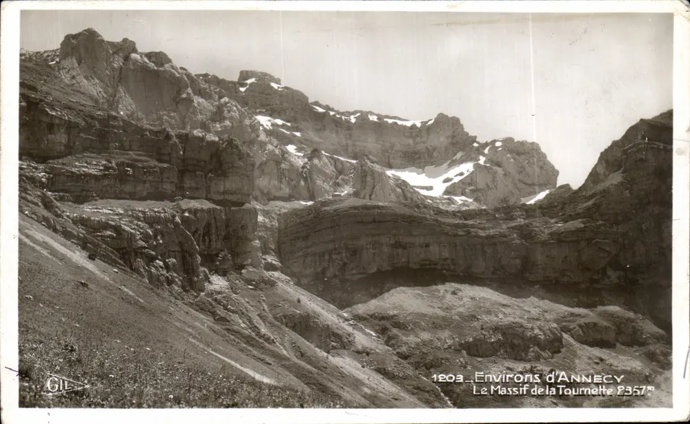 Der Tournette-Massiv — 2357 m — Umgebung von Annecy — Verlag GIL, Nr. 1203 - Vorderseite