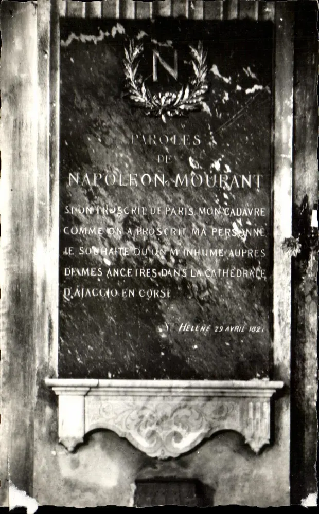 Kathedrale von Ajaccio — Letzte Worte Napoleons — Éditions A. Tomasi - Vorderseite