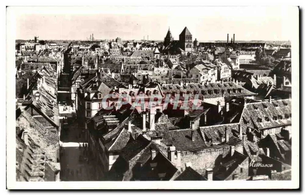 Estrasburgo — Vista panorâmica da Igreja de São Tomás — Edições de Arte 'Marasco' - Frente