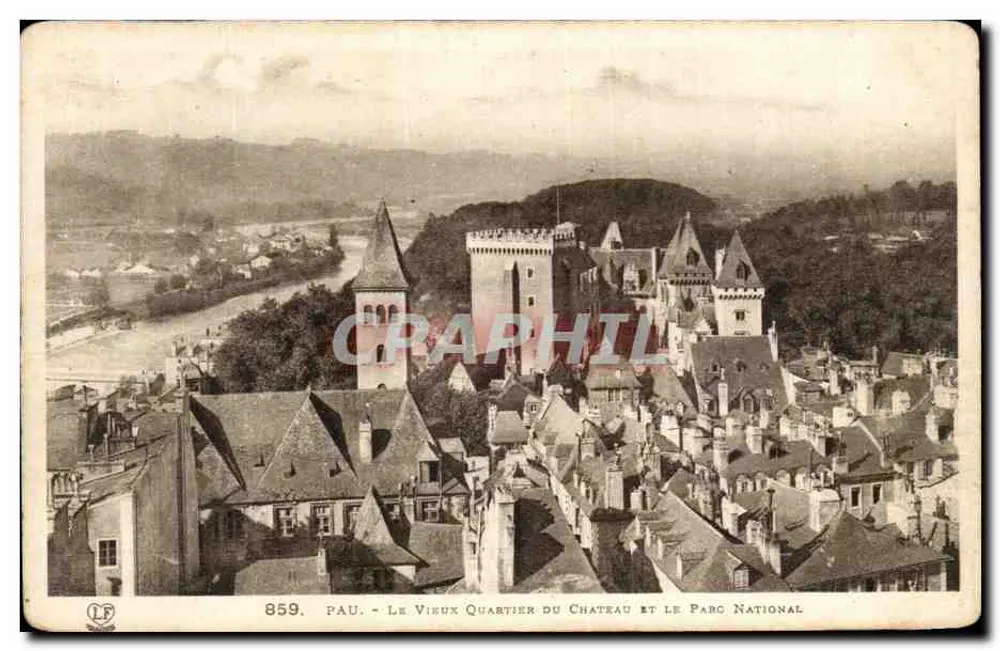 Pau — Das alte Schlossviertel und der Nationalpark — Verlag LABOUCHE FRÈRES, TOULOUSE, n° 859 - Vorderseite