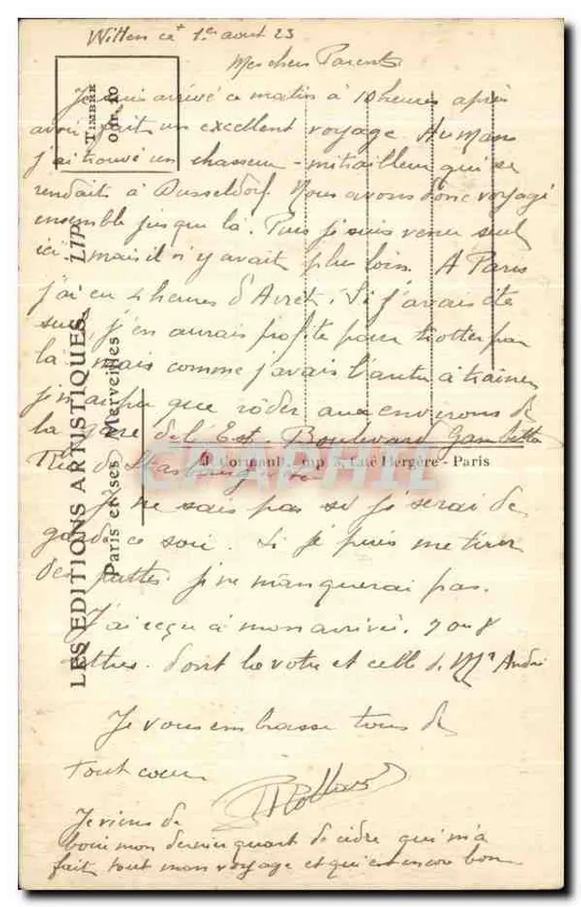 Paris — Grabmal Napoleons I. in den Invaliden — LIP - Rückseite