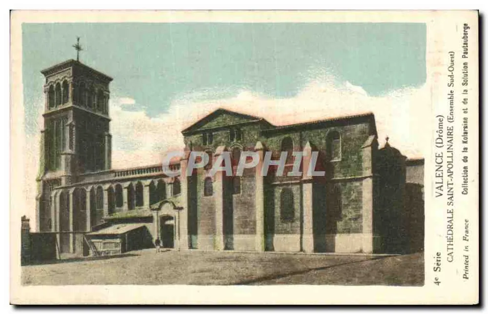 Valence (Drôme) — Kathedrale Saint-Appolinair (Südöstlicher Ensemble) — Sammlung von Kolarsine und Solution Pautanberge, 4. Serie - Vorderseite