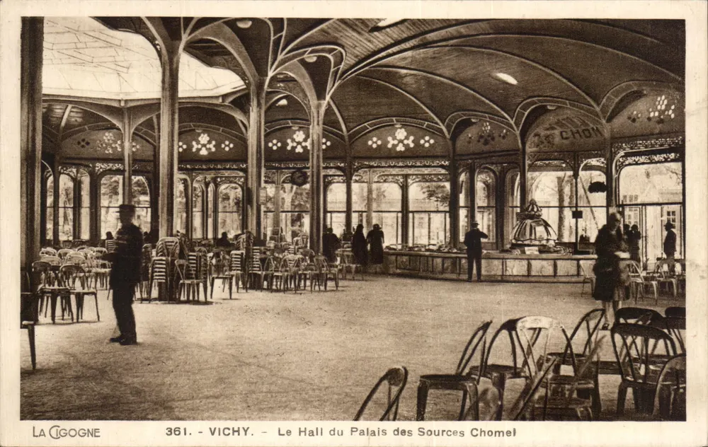 Vichy - Der Saal des Palais der Quellen Chomel — La Cigogne, Nr. 361 - Vorderseite