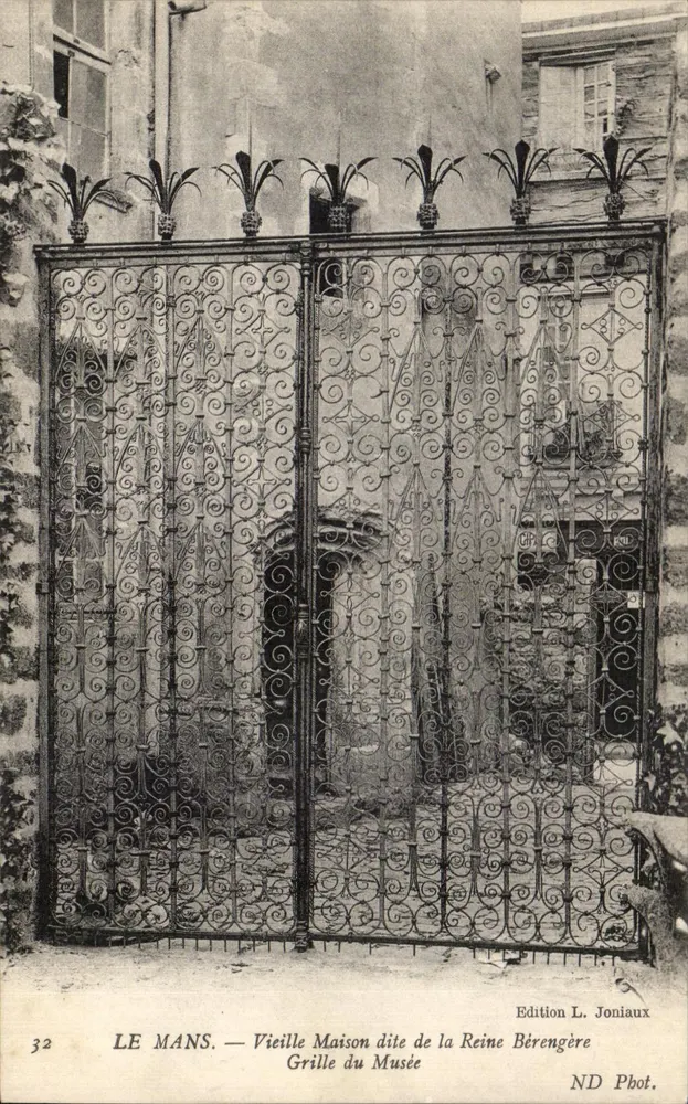 Le Mans — Altes Haus genannt das Schloss der Königin Berengère — Tor des Museums — Ausgabe L. Joniaux - Vorderseite