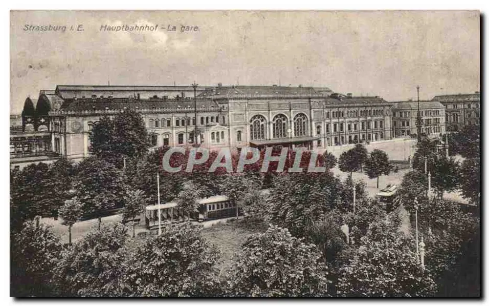 Straßburg I.E. Hauptbahnhof — Die Station — Kunstverlag E. Hartmann, Straßburg, Nr. IX 53 - Vorderseite
