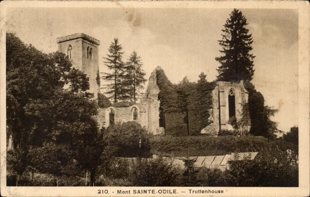 Monte Sainte-Odile — Ruínas de uma abadia — Félix Ladb, editor, n° 210 - Frente