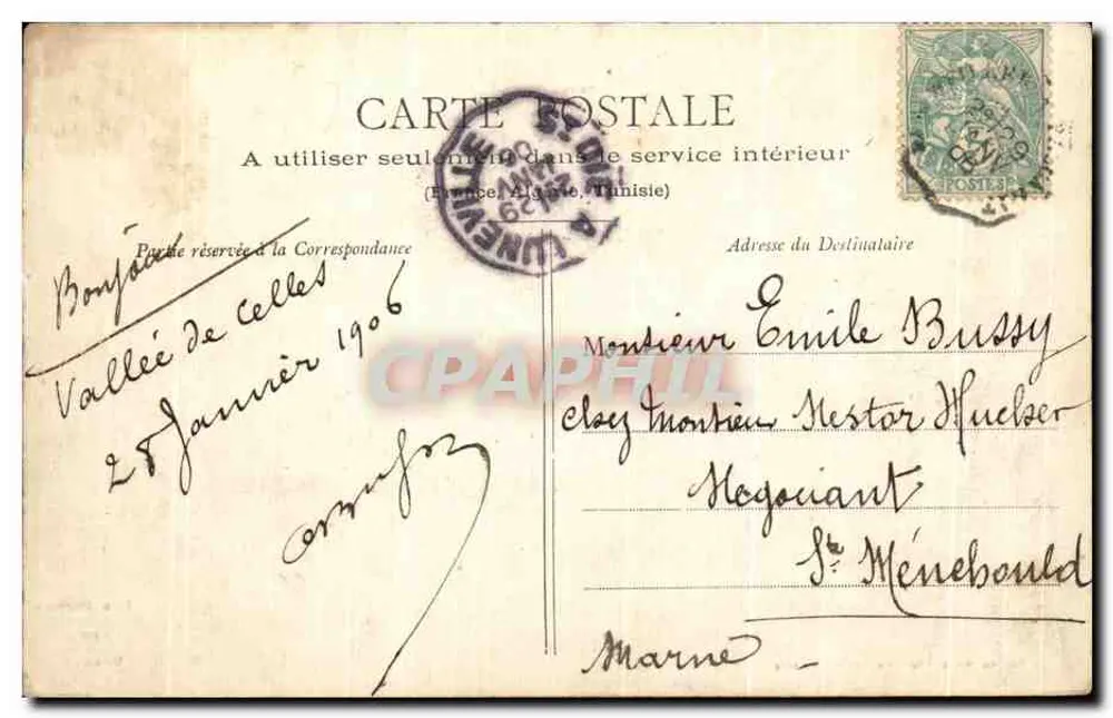 Vale de Celles — As Rochas de Colney — Imp. Ad. Weiss, Saint-Claude (Jura) - Verso