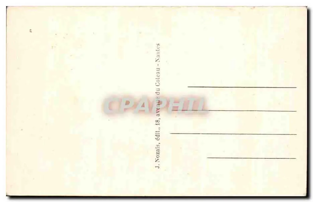 Sainte-Anne-d'Auray — Monumento aos Mortos — J. Nozais, editor - Verso