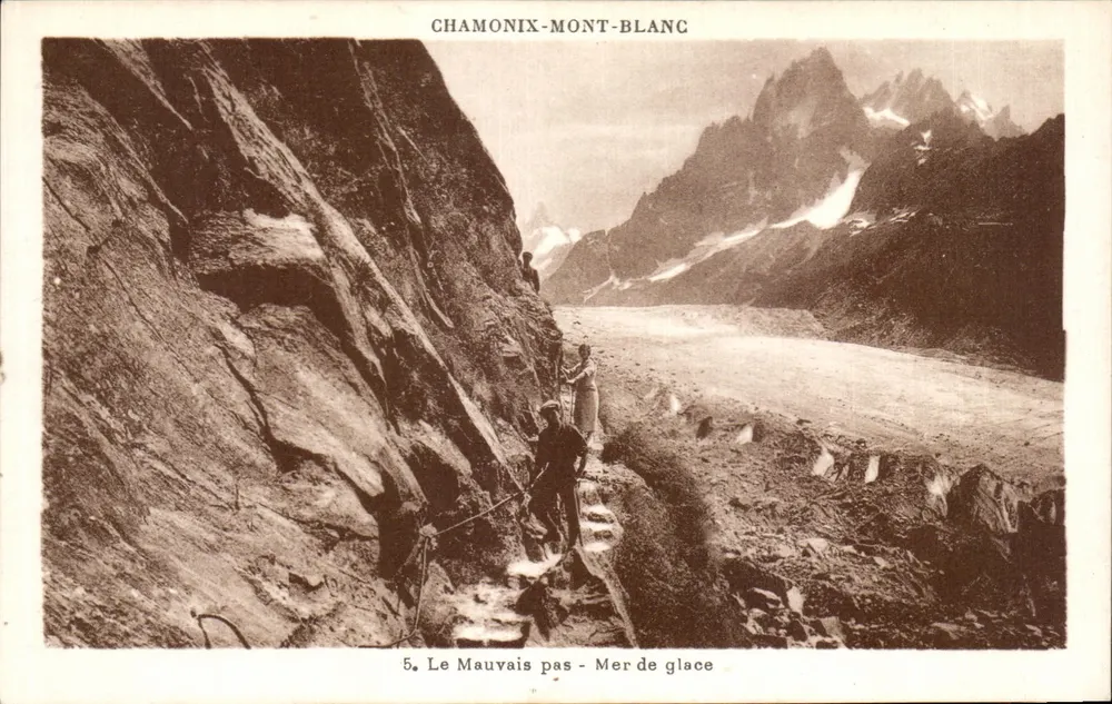 Chamonix-Mont-Blanc — Le Mauvais Pas - Mer de Glace — G. Tairras, phot. ed. - Vorderseite