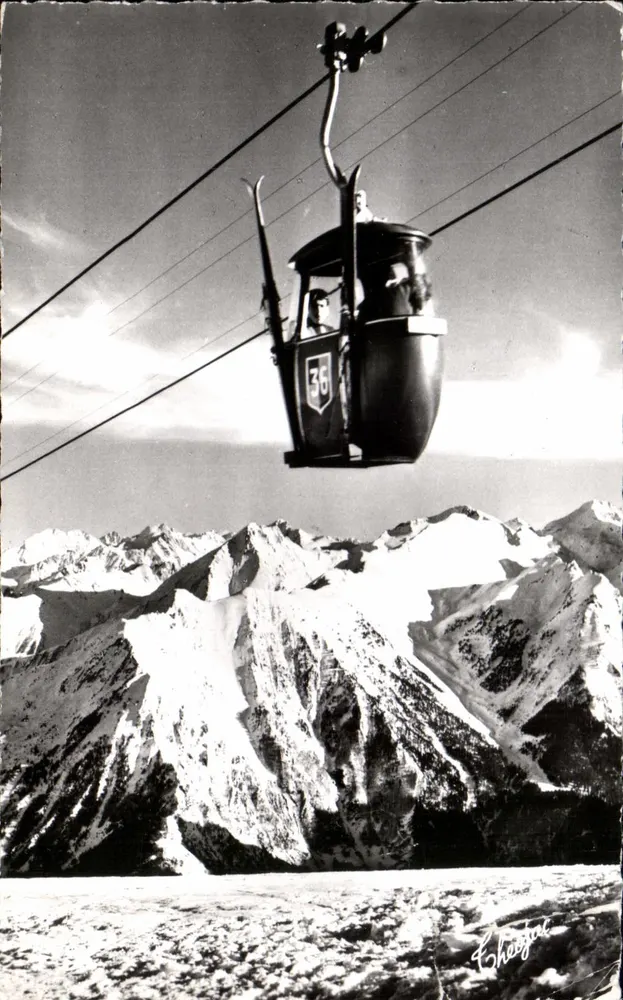 Télécabine du Soum de Matte — Saint-Lary (Hautes-Pyrénées) — Éditeur : Les Éditions Moderne (Hauts-Pyrénées) - Anverso